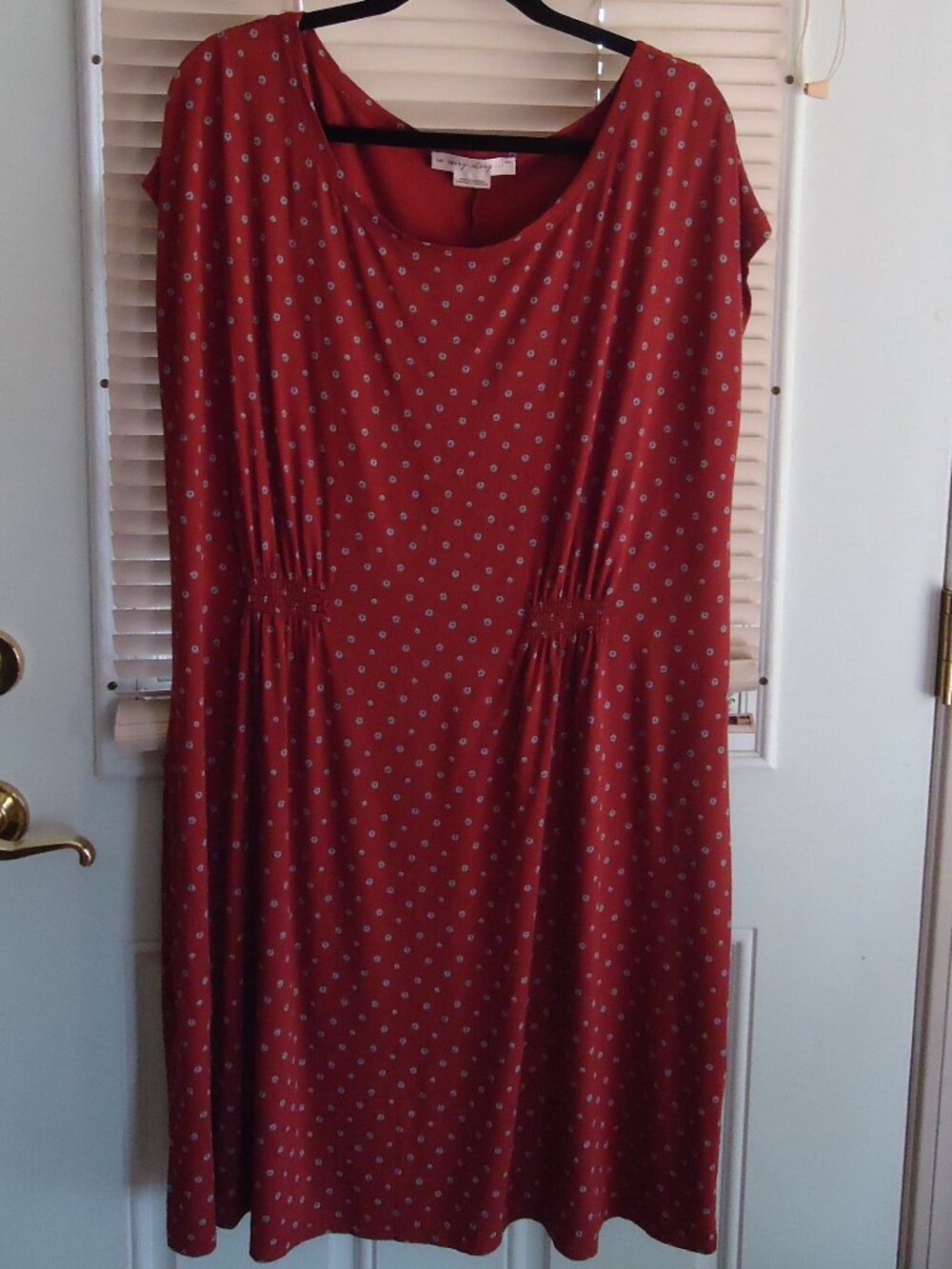 Rust dress, In Every Story, size 1X viscose